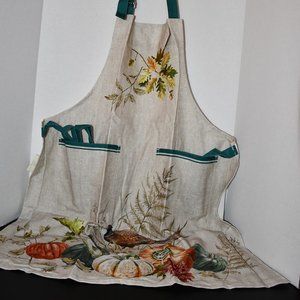 Southern Living Pheasant Apron With Adjustable Neck Strap NWT